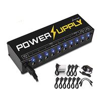 Donner Power Supply, Guitar Pedal Power Supply 10 Isolated DC Output for 9V/12V/18V Effect Pedals (DP-1)