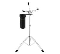 Donner Tall Snare Drum Stand with Drum Stick Holder, Adjustable Height Range 26 to 40 Inches for Students of Different Ages, Double Braced Extended Fit 10 to 14 inch Drums Handpan and Practice Pad