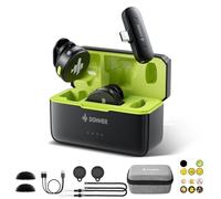 Donner Wireless Lavalier Microphone VPM-20 Mobile Vesion for Type-C iPhone iPad Android, with Charging Box, Dual-Channels Mics, Plug-Play, 1000ft Range, 48KHz 24Bit, Noise Cancellation, 40h Use Max