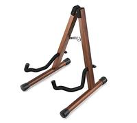 Donner Wood Guitar Stand, Acoustic Electric Wooden Guitar Floor Stand, A Frame Folding Guitar Holder Adjustable for Bass, Cello, Mandolin, Banjo, Ukulele