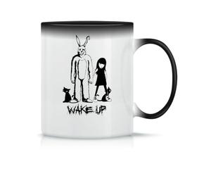 Donnie Darko Frank The Rabbit Mask Wake Up Classic Ceramic Coffee Mug White Black Pink Magic 330ml