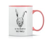 Donnie Darko Friend Frank The Rabbit Classic Ceramic Coffee Mug White Black Pink Magic 330ml