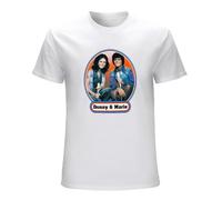 Donny and Marie Osmond Mens T-Shirt Casual Cotton Unisex White Tees Tops M