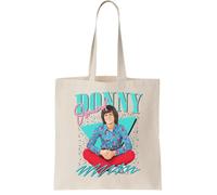 Donny Osmond Retro Aesthetic Fan Design Canvas Tote Bag - Reusable Cotton Shopping Bag, Natural