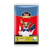 Dono Disposable Dog Diapers Male Dogs Jeans Super Absorbent Soft Pet Diapers… (S)