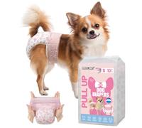 Dono Disposable Dog Nappies Female, 10 pieces, Dog Diapers for Dogs in Heat, Puppy Nappy, Dog Pull-up Pants, cat nappies, super absorbent, incontinence, XS, S, M, L