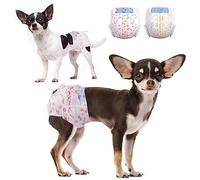 Dono Disposable Dog Nappies Female,24pcs,wetness indicator,Super Absorbent Leak-proof,Dog Season Diapers Female,Cat Nappies,Dog Pants for Incontinence,Heat,Period,Excitable Urinary,XXS,XS,S,M,L
