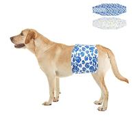 Dono Disposable Dog Nappies Male, 40 Pcs, Wetness Indicator, Male Dog Wraps, Dog Belly Bands, Super Absorbent, Leak-Proof, Incontinence, Excitable Urination, Heat, Marking Issues, L