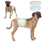 Dono Disposable Dog Nappies Male,Dog Belly Bands with Wetness Indicator,24pcs, Male Dog Wraps,Super Absorbent Leak-proof,Incontinence,Excitable Urinary,XS,S,M,L