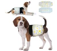 Dono Disposable Dog Nappies Male,Dog Belly Bands with Wetness Indicator,24pcs, Male Dog Wraps,Super Absorbent Leak-proof,Incontinence,Excitable Urinary,XS,S,M,L