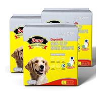 Dono Disposable Male Dog Diapers, Male Dog Wraps for Puppy, Non-Slip Stick Super Absorbent Soft Pet Diapers, Four Sizes