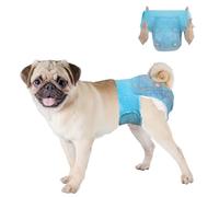 Dono Dog Nappies Female, 10 Pcs, Dog Period Pants with Stretchy Waistband, Pull up Dogie Diapers, Super Absorbent, XS, S, M, L, XL