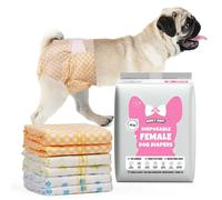 Dono Dog Nappies Female, 20pcs, Puppy Nappies and Cat Nappies, Wetness Indicator, Dog Pants for Dogs in Season, Super Absorbent, Leak-Proof, Incontinence, Excitable Urination, Heat, Marking Issues