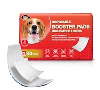 Dono Dog Nappies Liners - 40 Pcs Dog Diaper Liners for Male Female Dogs, Nappy Pad, Puppy Pads Disposable, Super Absorbent for Belly Bands, Period Pants