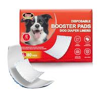 Dono Dog Nappies Liners - 80 Pcs Dog Diaper Liners for Male Female Dogs, Nappy Pad, Puppy Pads Disposable, Super Absorbent for Belly Bands, Period Pants