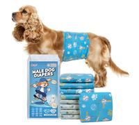 Dono Dog Nappies Male, 30% widened, 20 Count Dog Belly Bands Disposable, M