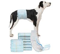 Dono Dog Nappies Male Disposable with Curved Design,16 Pcs Dog Belly Bands for Puppy Training, Puppy Nappies for Incontinence, Traveling, L