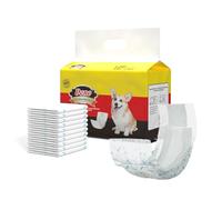 Dono Dog Nappies Male,Male Dog Wraps with Wetness Indicator,Disposable Dog Belly Bands for Puppies,Super Absorbent&Leak-proof,Puppy Nappies for Incontinence,Marking Issues,Traveling (S 12count)