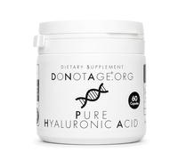 DONOTAGE Pure Hyaluronic Acid Capsules - High Molecular Weight Formula 200mg - Skin Hydration, Connective Tissue & Beauty Supplement - Vegan Hyaluronic Acid Capsules - 60 Count (2 Month Supply)