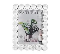DONOUCLS Bubble Crystal Picture Frame 5" x 7", with 24 Clear Balls, Premium Standing Photo Frame, Exquisite Desk Craft, Vertical Display, Perfect for Home & Gift Decor, Luxury Gift for Her/Him