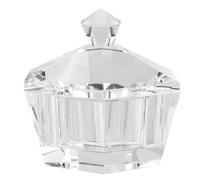 DONOUCLS Crystal Clear Cosmetic Jar with Lid, Airtight Makeup Storage Container, Transparent Candy Jar for Sweets, Nails, Skincare, Travel