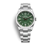 DONOVAL Men's Automatic Watch 41 mm Stainless Steel with Colorful Dial and Deployant Clasp - Underwater 30 m - with Premium Box and Warranty - Automatic Perpetual, Green Hulk, Luxury, elegant