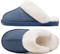 Donpapa Slippers Women Men Memory Foam Fluffy Winter House Shoes | Fuzzy & Cosy, Soft Plush Fleece, Warm, Non-Slip Sole, Indoor Outdoor, Gifts For Ladies