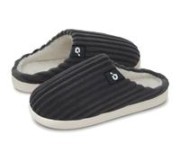 Donpapa Slippers Women Men Warm Corduroy Memory Foam Slip On House Shoes | Fuzzy Plush Lining, Cloudy & Comfy, Bedroom, Home, Machine Washable, Non-Slip Rubber Sole, Indoor Outdoor