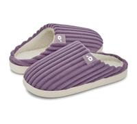 Donpapa Slippers Women Men Warm Corduroy Memory Foam Slip On House Shoes | Fuzzy Plush Lining, Cloudy & Comfy, Bedroom, Home, Machine Washable, Non-Slip Rubber Sole, Indoor Outdoor