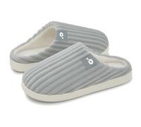 Donpapa Slippers Women Men Warm Corduroy Memory Foam Slip On House Shoes | Fuzzy Plush Lining, Cloudy & Comfy, Bedroom, Home, Machine Washable, Non-Slip Rubber Sole, Indoor Outdoor