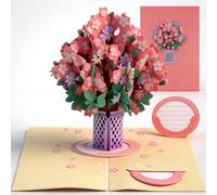 Donpesho 3D Pop-Up Valentine's Day Cards, Forever-Blooming 3D Flower Pop-Up Card- Personalized Love Message & Everlasting Bloom - A Romantic Gift for Her - Handmade Love Message Cards (Style-C)
