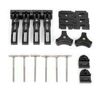 Donpida Tonneau Cover Clamps - Rigid Tri-Fold & Four-Fold Carriage Cover Fasteners - T-Bolts & Clamps - ABS Plastic + Aluminum - Universal Fit