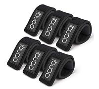 DONQL 6 Pcs Fishing Rod Straps Fishing Rod Belts Ties Stretchy Magic Bait Casting Spinning Rod Straps Holders Fishing Tackle Tie Bag Accessories (Neoprene 3.5 * 25cm)