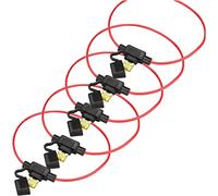 DONQOKLRP 5pcs Auto Car Blade Inline Type ATM Mini Fuse Waterproof Holder Case Motor Tap Blow Blo 12V 30A