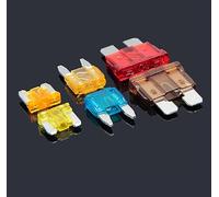 DONQOKLRP fuses 10PCS Car Fuse Insert Kit Small and Medium Mini 5A 7.5A 10A 15A 20A 30A 35A Blade Motorcycle Truck SUV Car Replacement Fuse fuses(25v,Mini-10PCS)