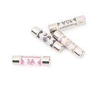 DONQOKLRP fuses 10Pcs/Set British Plug Fuse BS1362 3A 5A 10A 13A 6X25 Ceramic Tube Fuse British Domestic House Hold Mains Plug Cartridge Fuse fuses(5A)