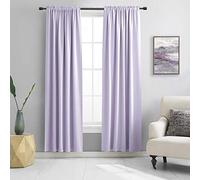 DONREN Lilac Blackout Curtains Girls Room Curtains Keep Warm for Window Door Entrance Patio (Width 60" x Length 84", 2 Panels)