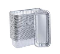 DONSIQIZZ Drip Pans for Weber SmokeFire EX4 EX6 EPX6 Summit & Genesis II 400 600 Series Grill, Disposable Grease Tray Liner for Weber 28 36 Inch Griddle Heavy Duty Aluminum Foil 40 Pack