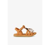 Donsje Boys Camel Kids' Iles Sky Bee Motif-embellished Leather Sandals Eur 24 / 7 Uk Kids