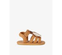 Donsje Girls Camel Kids Baby Tuti Sky Bee Motif-embellished Leather Sandals Eur 19 / 3 Uk