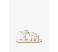 Donsje Girls White Kids Baby Tuti Fields Daisy Motif-embellished Leather Sandals Eur 21 /5 Uk