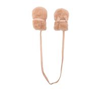 Donsje Richy Fluffy Bunny faux-fur gloves - Neutrals 6-12