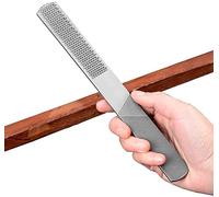 DONSTRAW Wood Rasp File 4 Way Premium Grade High Carbon Hand File and Round Rasp, Half Round Flat & Needle Files Wood Rasp Set for Sharping Wood and Metal Tools
