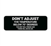 Don'T Adjust The Temperature Below 70 Sign For House/Office,Signs For Home,Thick Acrylic Self-Adhesive Modern Design Door Sign 10X3 Inch Home Decor Sign Accessories Door Or Wall