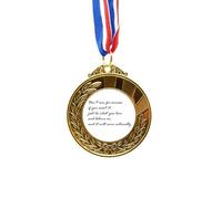 Don't Aim For Success If You Want It Gold Award Winner Medal First Place Ribbon