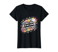 Don't Ask I'm Not Doing Gamechanger Baseball Puns |- Value Graphic T-Shirt, Women, Black, XL