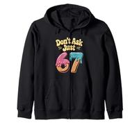 Don't Ask Just 67 Funny Six Seven Meme 6 7 Dripping Vintage Zip Hoodie
