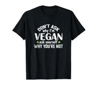 Don't Ask why I'm Vegan Value Graphic T-Shirt, Men, Black, S