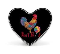 Don't Be A Cock Chicken Sucker Brooch Pins Heart Badge Button Tie Lapel Backpack Pin Decoration for Women Men