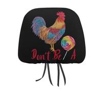 Don't Be A Cock Chicken Sucker Car Headrest Covers Auto Seat Head Rest Case Cute Interior Universal Accessories